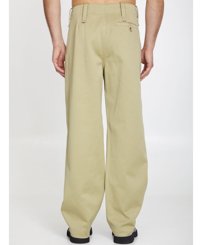 BURBERRY - Baggy pants in cotton | Leam Roma - Luxury Shopping Online