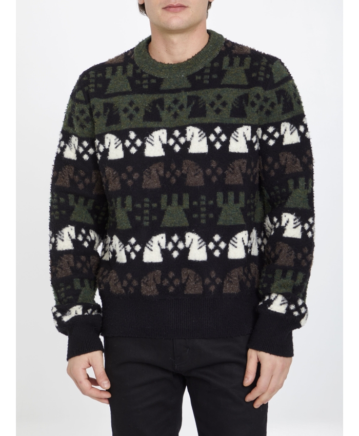 BURBERRY - Chess pattern sweater