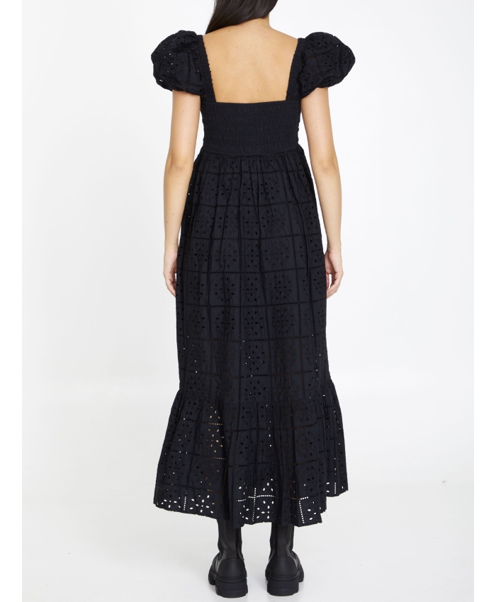 GANNI - Broderie anglaise maxi dress | Leam Roma - Luxury Shopping Online