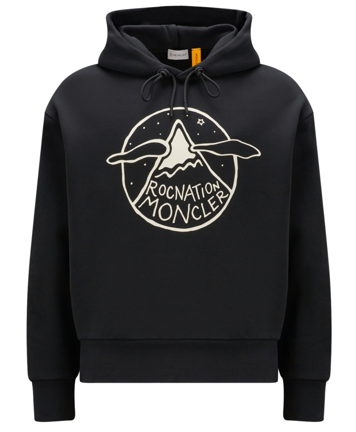 MONCLER X ROC NATION Logo hoodie Leam Roma Luxury Shopping Online