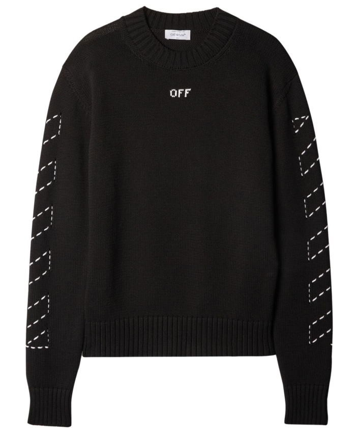 OFF WHITE - Stitch Arrow Diags sweater