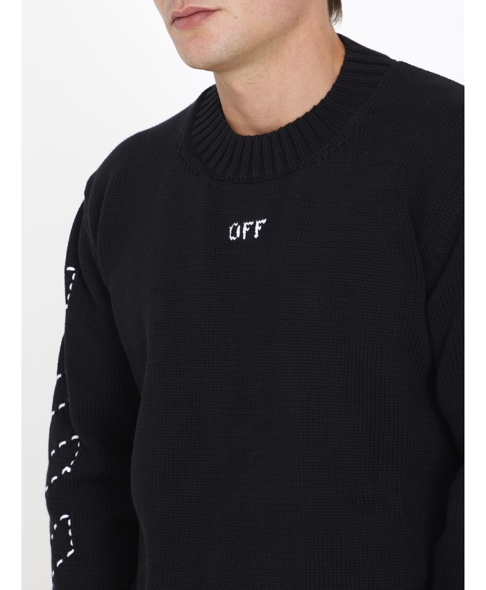 OFF WHITE - Maglione Stitch Arrow Diags