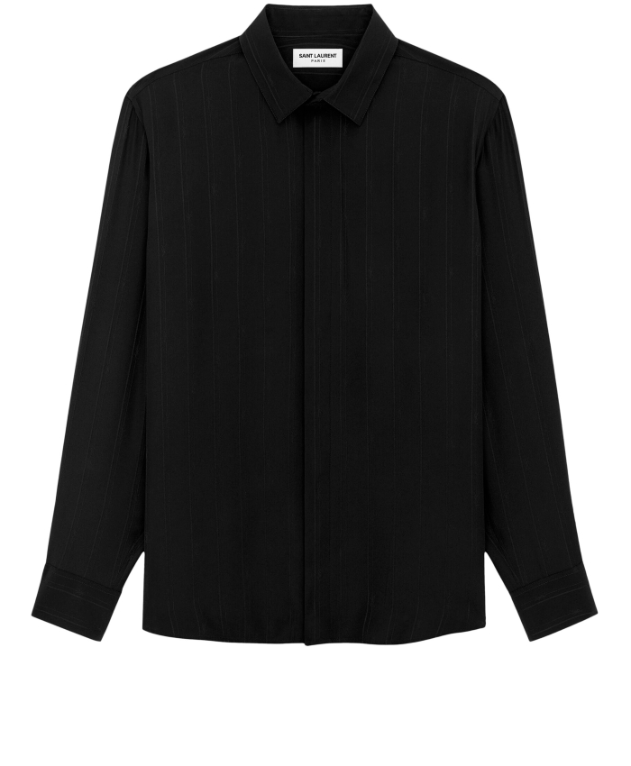 SAINT LAURENT - Cassandre striped shirt