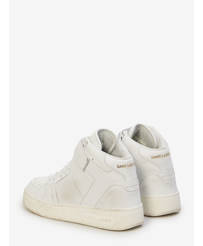 SAINT LAURENT - Lax sneakers in washed-out effect leather