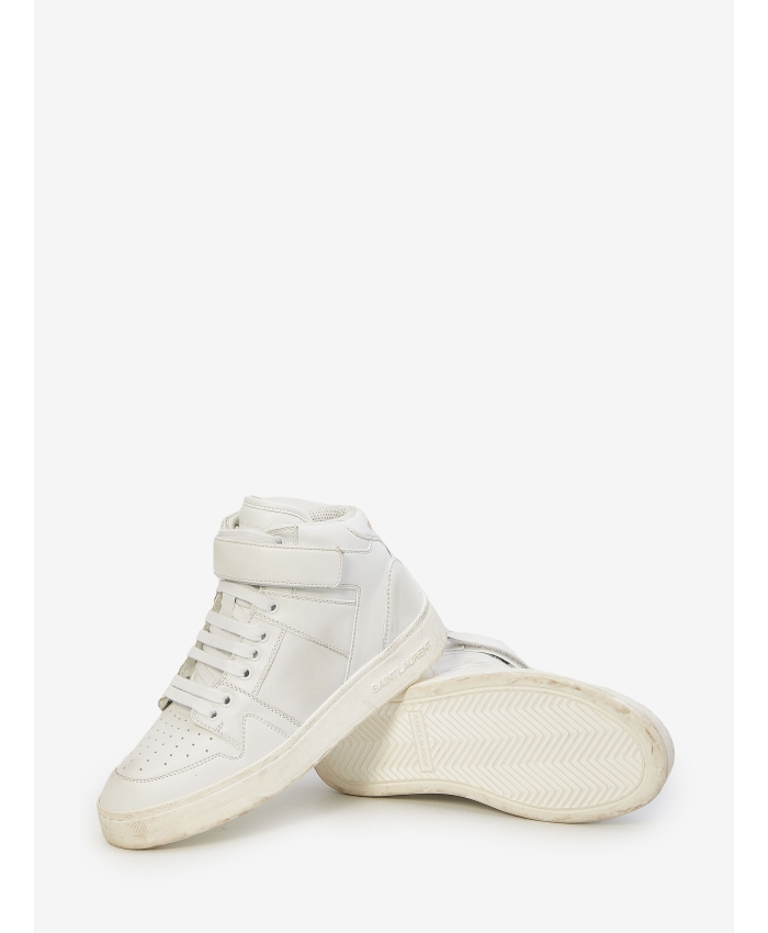 SAINT LAURENT - Lax sneakers in washed-out effect leather