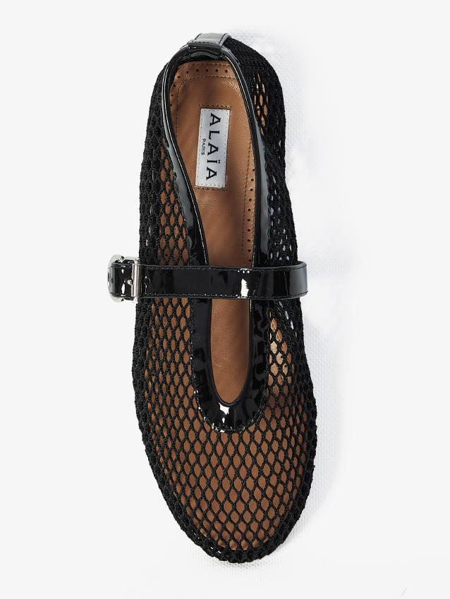 ALAIA - Fishnet ballerinas