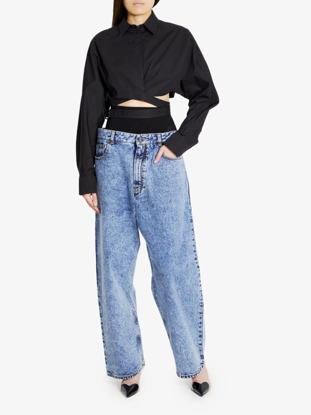 ALAIA - Knit band jeans