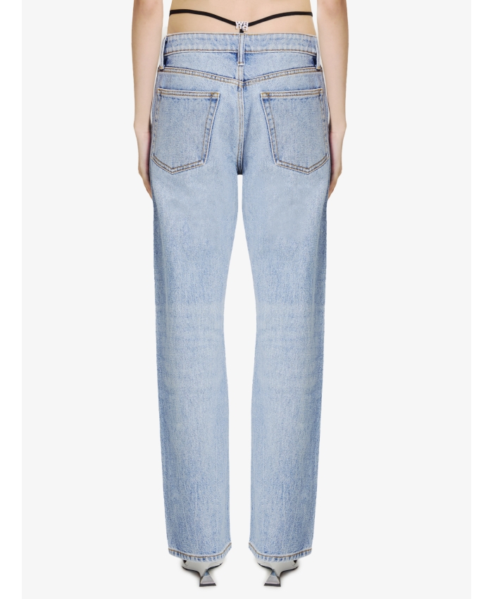 ALEXANDER WANG - Jeans with pre-styled thong