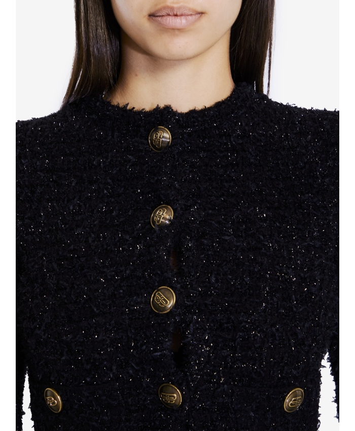 BALENCIAGA - Cropped cardigan in tweed