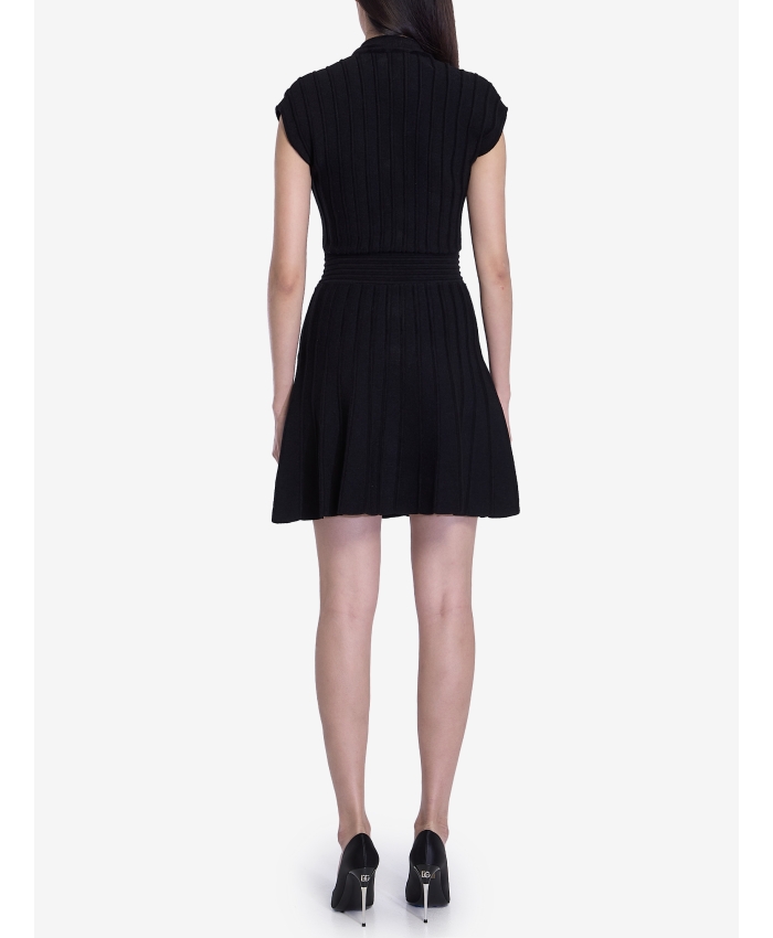 BALMAIN - Short velvet dress