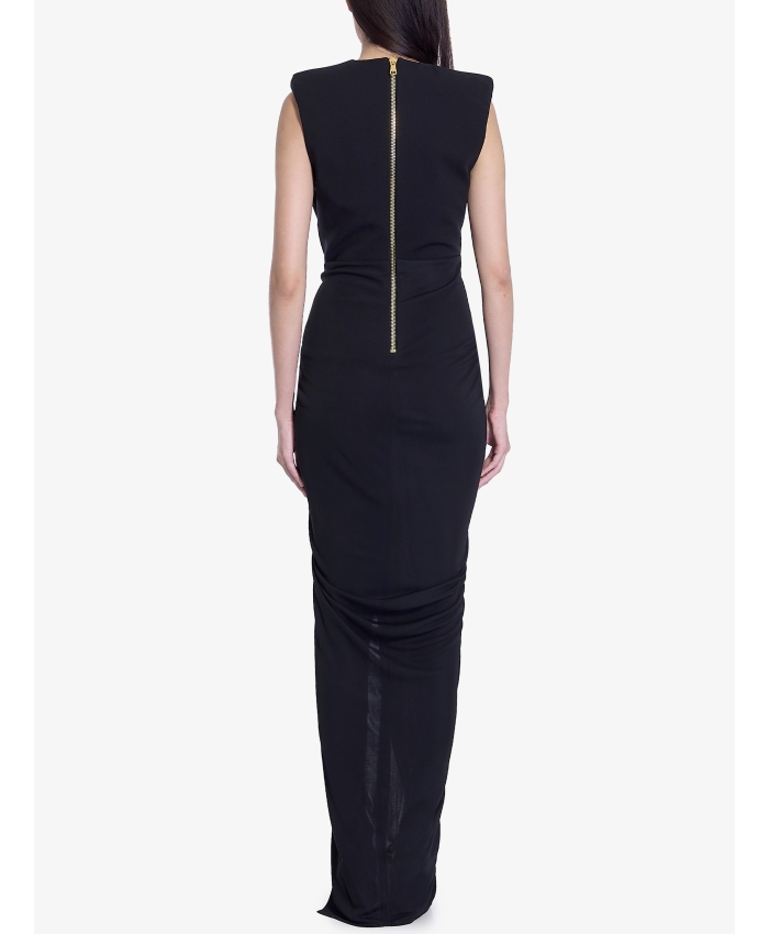 BALMAIN - Tailleur long dress in crepe