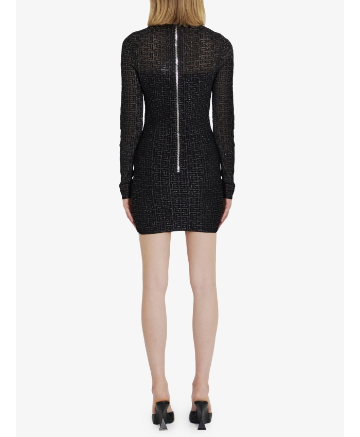 BALMAIN - PB Labyrinth knit dress