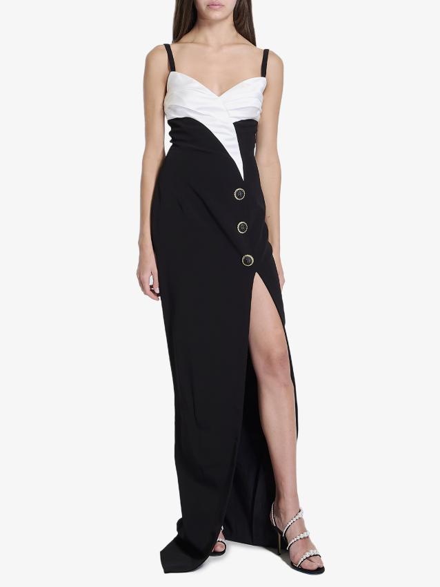 BALMAIN - Long dress in crepe