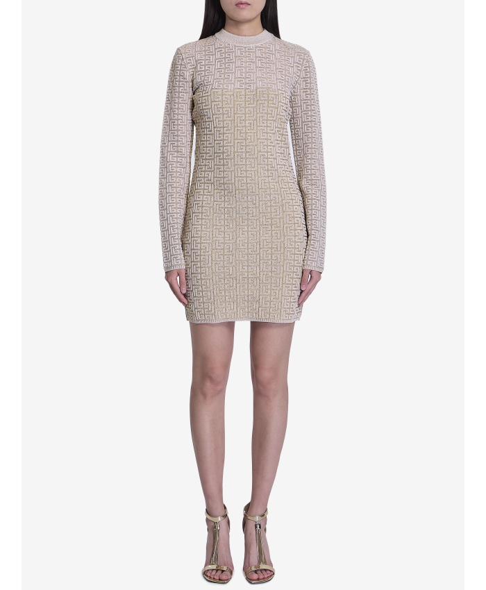 BALMAIN - PB Labyrinth monogram dress