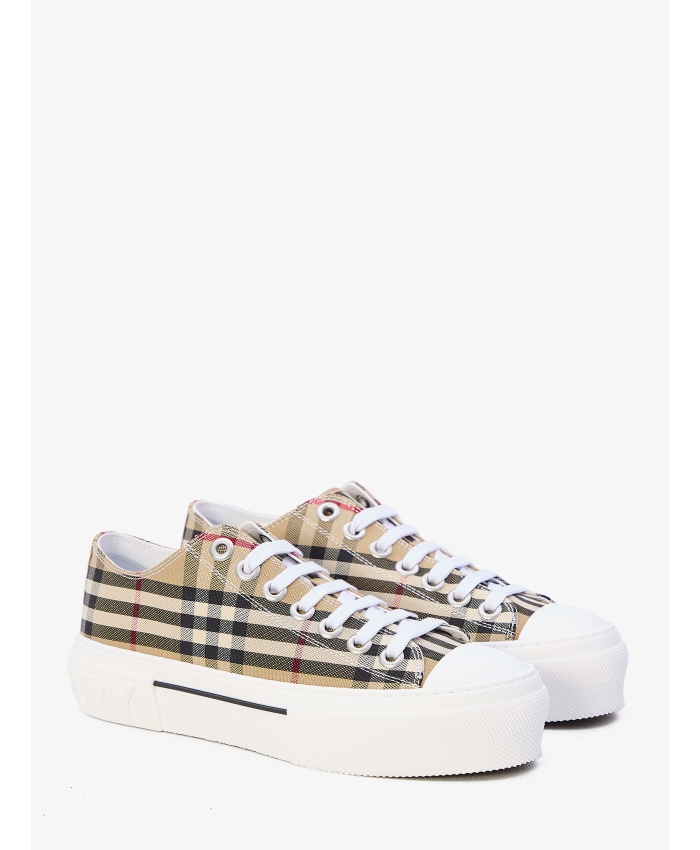 BURBERRY - Low Top Check sneakers