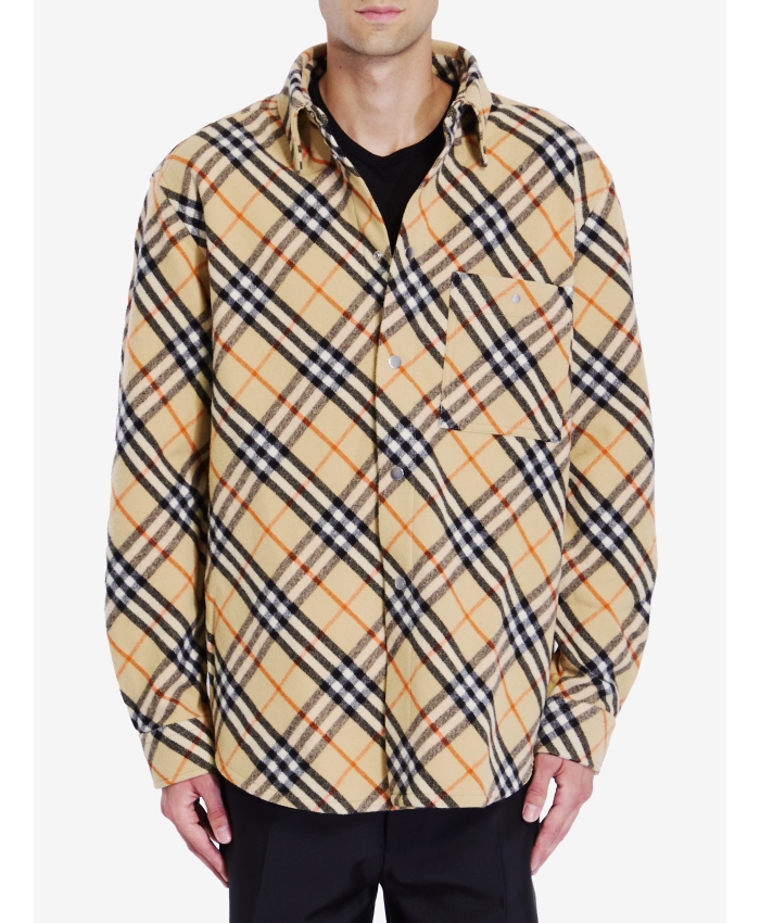 Burberry flannel shirt jacket hotsell