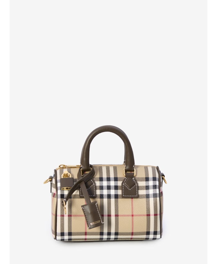 BURBERRY - Borsa bowling mini Check