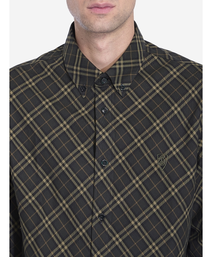 BURBERRY - Camicia in cotone Check