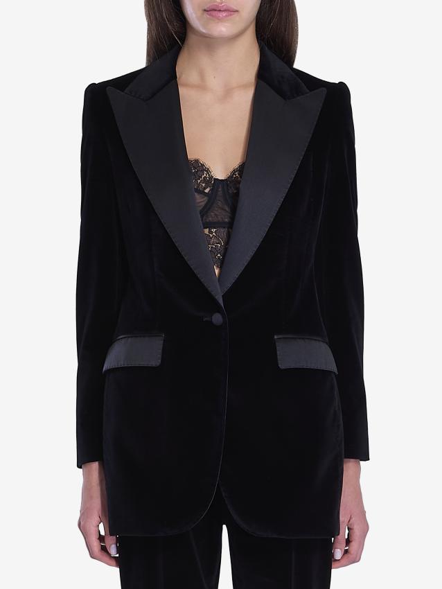 DOLCE&GABBANA - Velvet tuxedo jacket