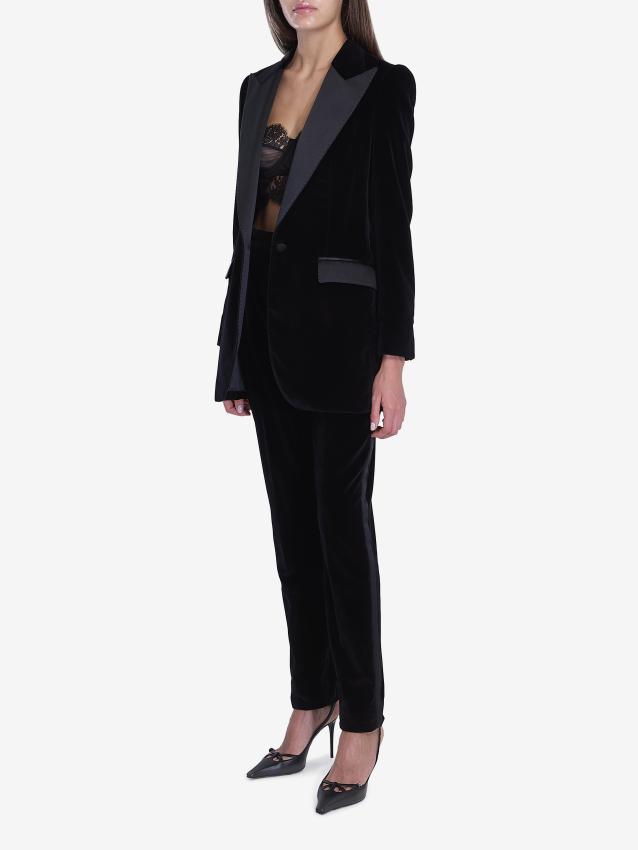 DOLCE&GABBANA - Velvet tuxedo jacket