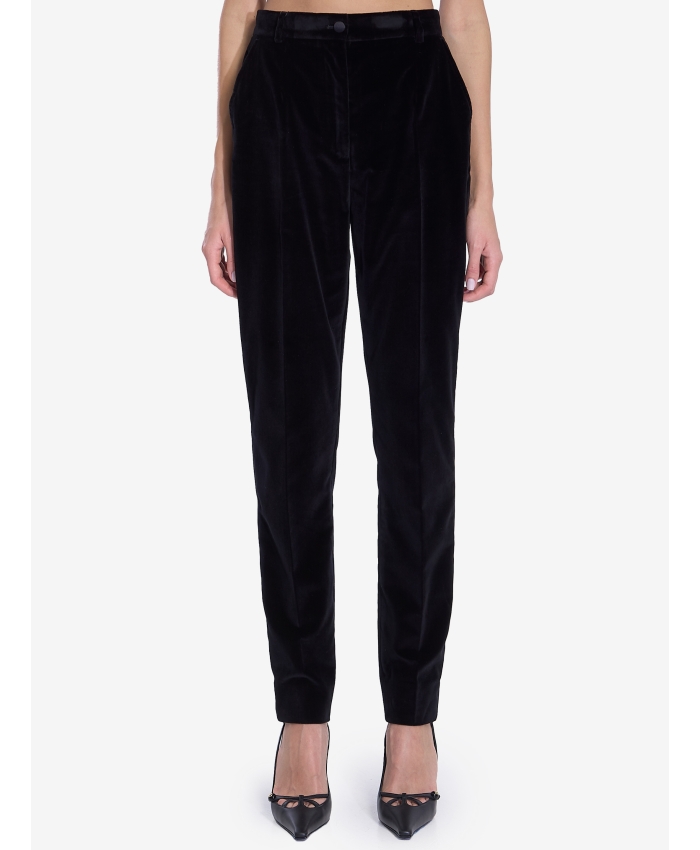 DOLCE&GABBANA - Velvet tuxedo pants