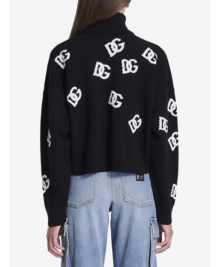 DOLCE&GABBANA - Turtleneck sweater with DG logo