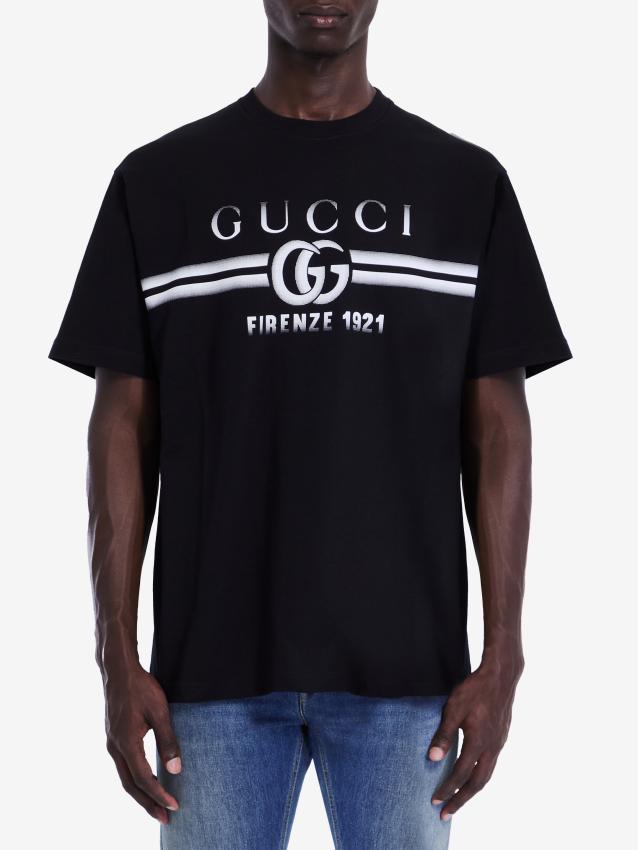 GUCCI - T-shirt with Gucci print