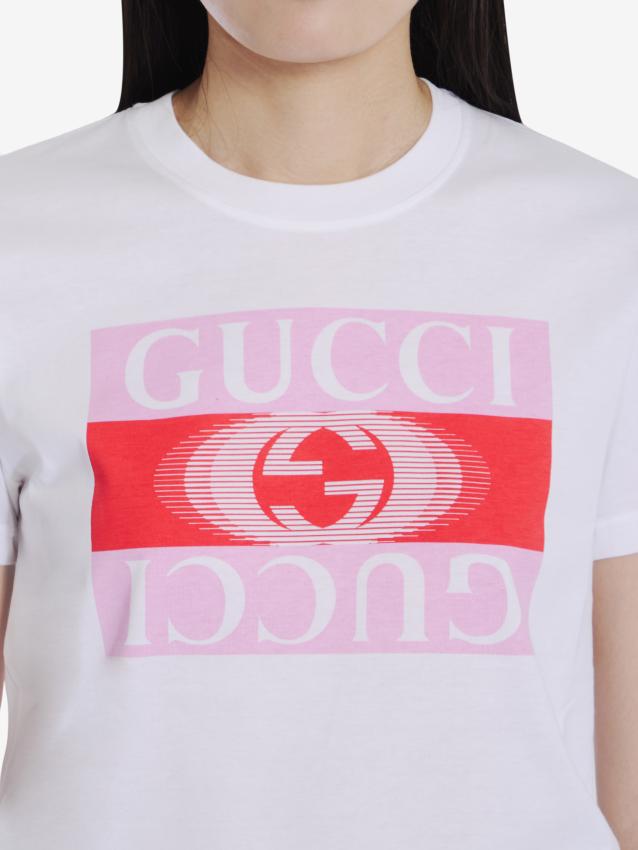 GUCCI - T-shirt con stampa Gucci