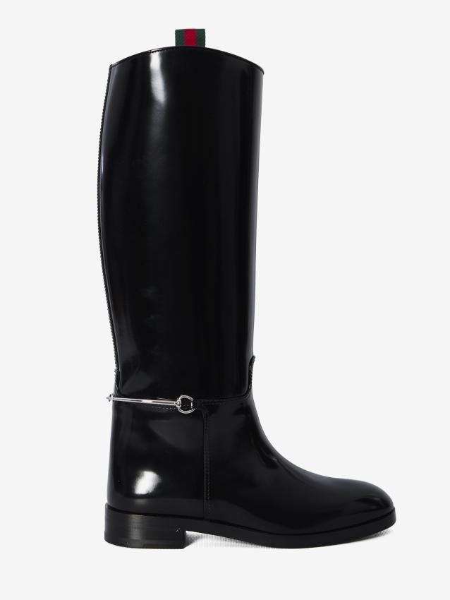 GUCCI - Slim Horsebit boots