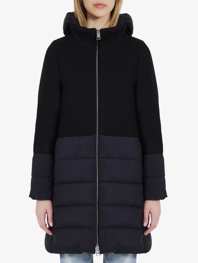 HERNO - Coat in wool and nylon