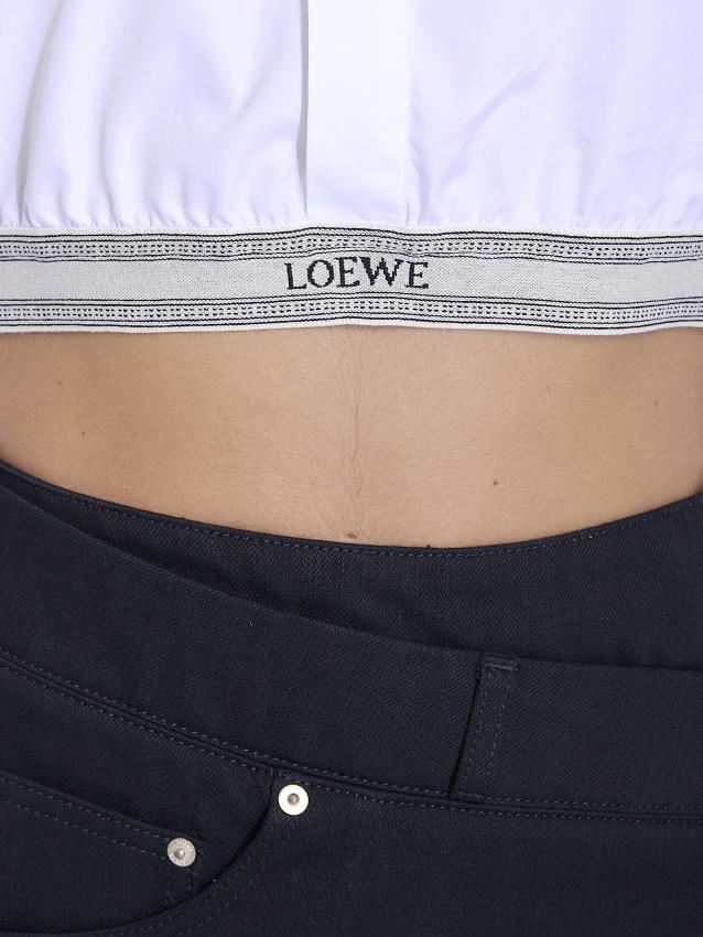 LOEWE - Camicia crop in cotone