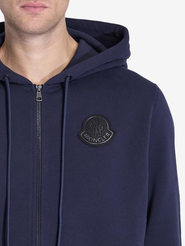 MONCLER - Zip-up hoodie in cotton