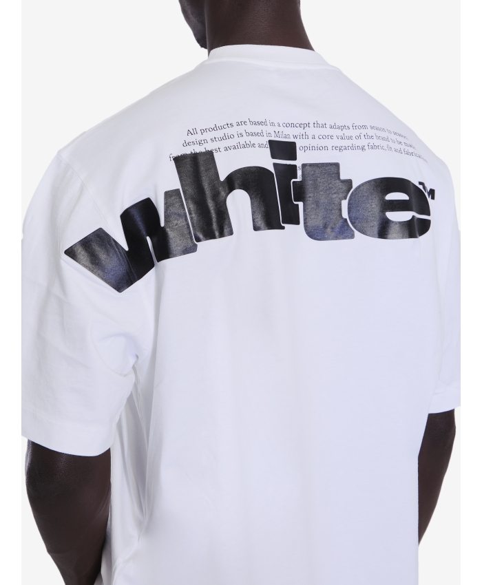 OFF WHITE - T-shirt skate con Shared Logo