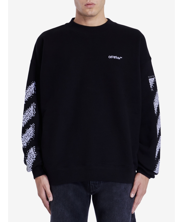 OFF WHITE - Pixel Diag sweatshirt