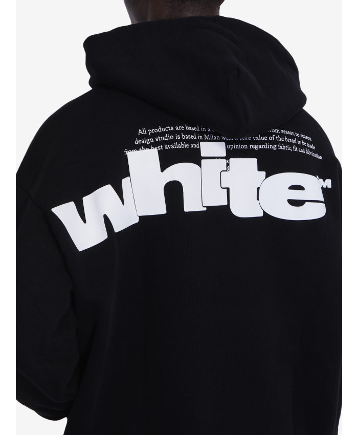 OFF WHITE - Felpa skate Shared Logo