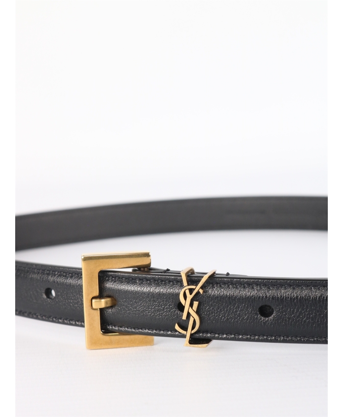 SAINT LAURENT - Monogram thin belt