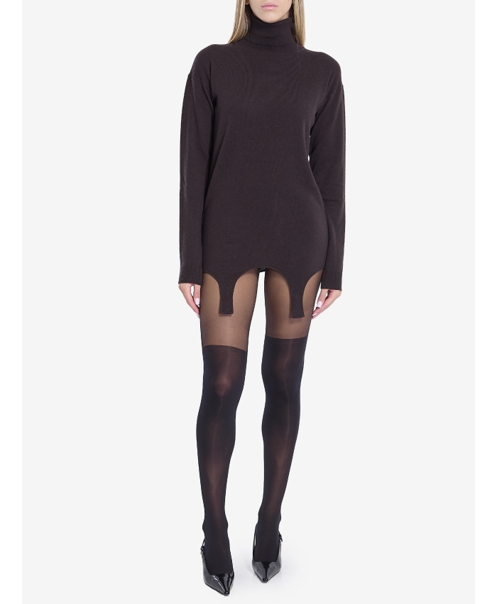 SAINT LAURENT - Turtleneck garter sweater