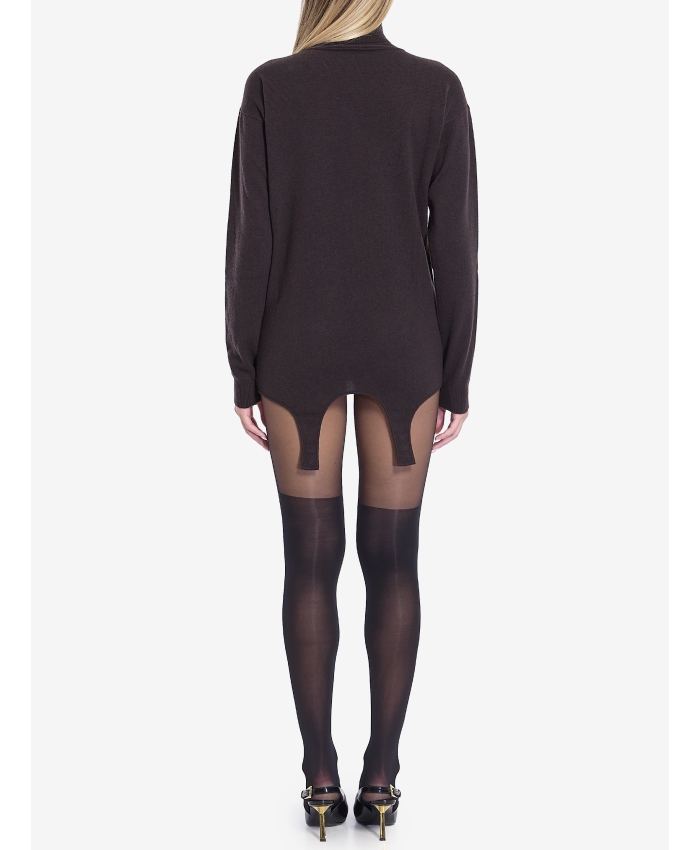 SAINT LAURENT - Turtleneck garter sweater