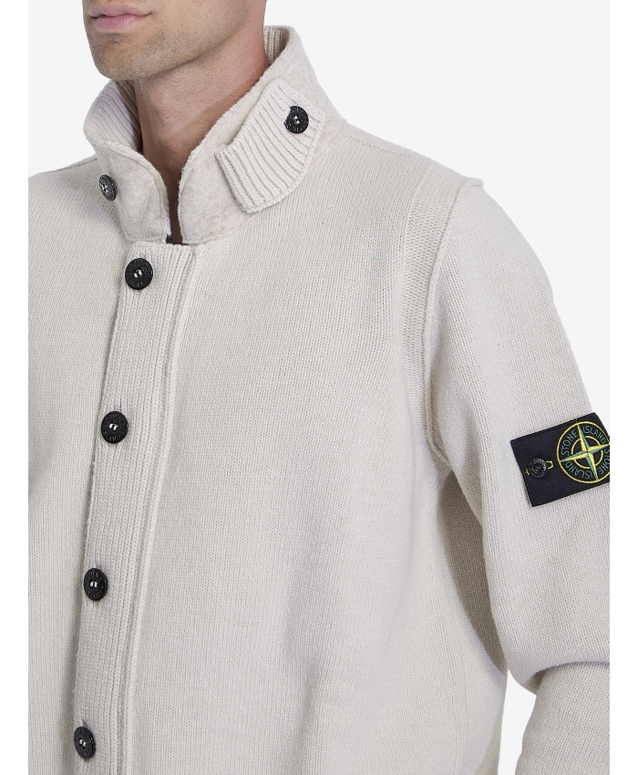 STONE ISLAND - Cardigan in wool blend | Leam Roma - Luxury Shopping Online