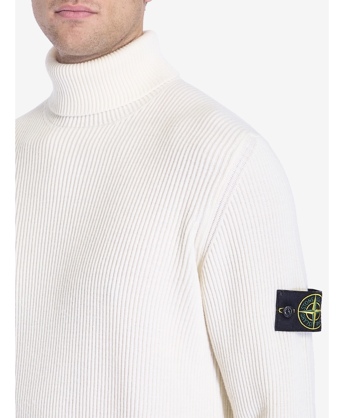 STONE ISLAND - Turtleneck sweater in wool