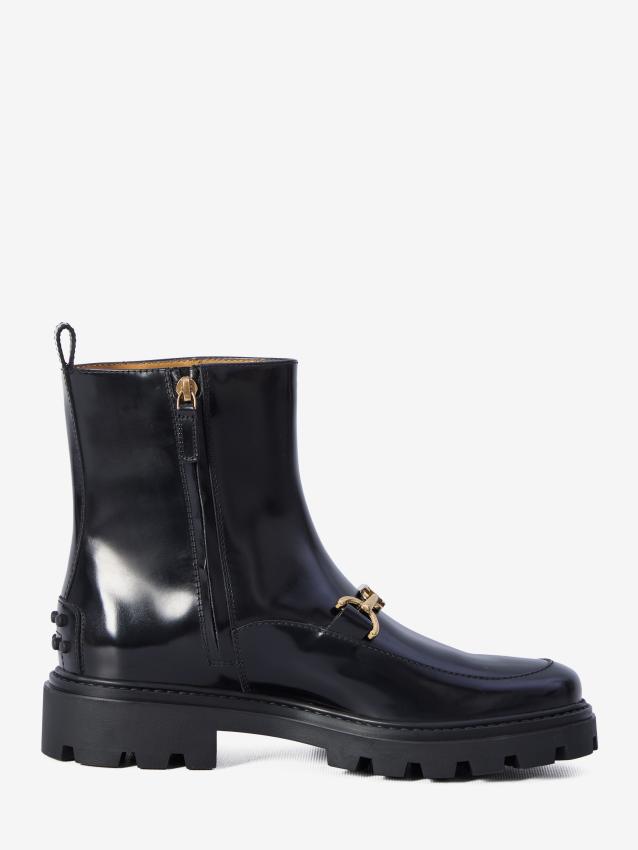 TOD'S - Leather ankle boots