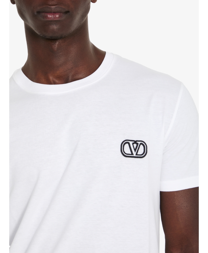 VALENTINO GARAVANI - T-shirt con patch VLogo Signature