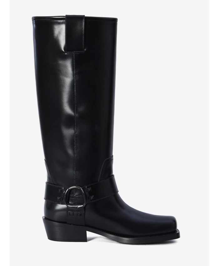 VALENTINO GARAVANI - Rockstud Biker boots