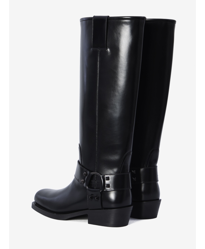 VALENTINO GARAVANI - Rockstud Biker boots