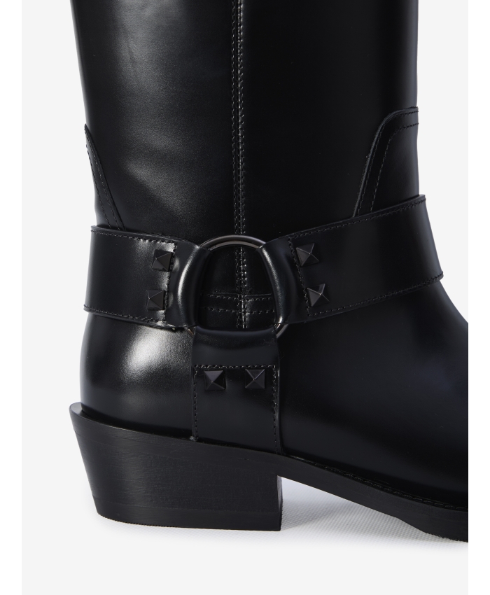 VALENTINO GARAVANI - Rockstud Biker boots