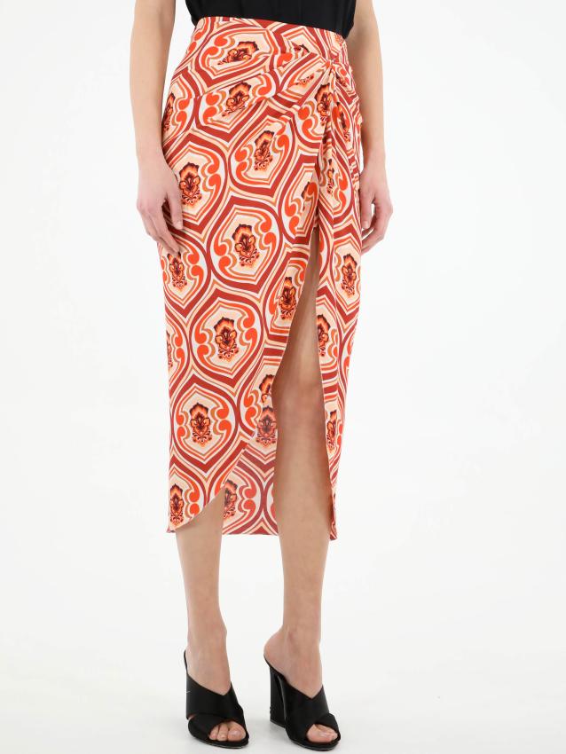 ETRO - Sarong skirt with graphic print
