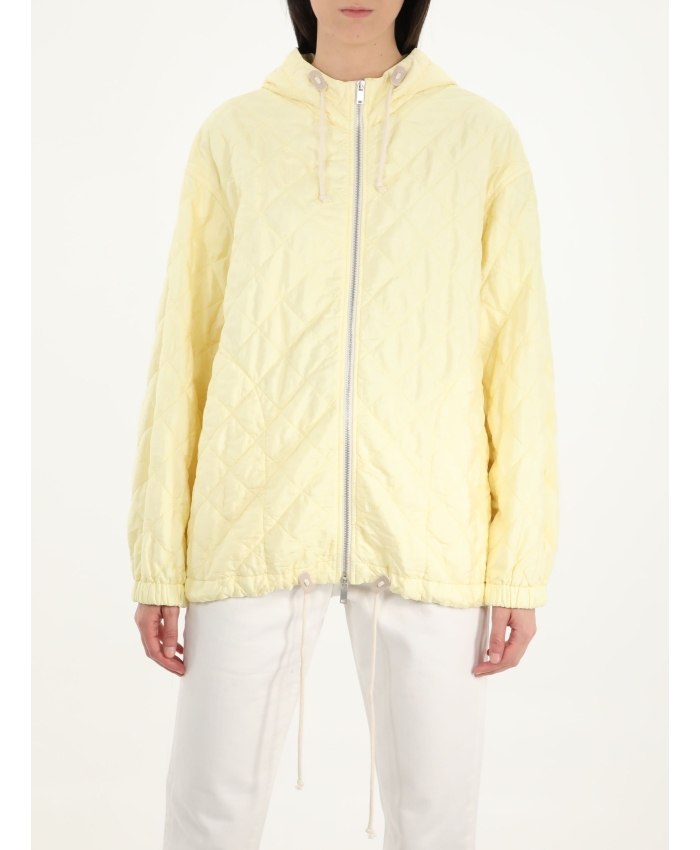 JIL SANDER - Yellow quilted jacket
