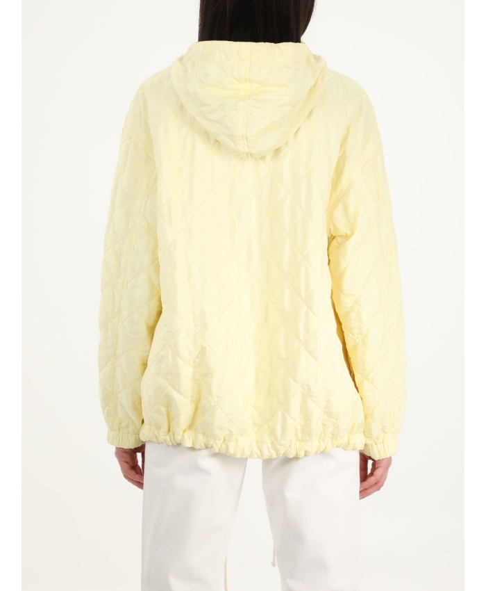 JIL SANDER - Yellow quilted jacket