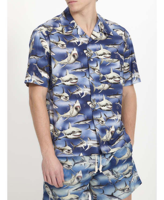 PALM ANGELS - Shark print shirt