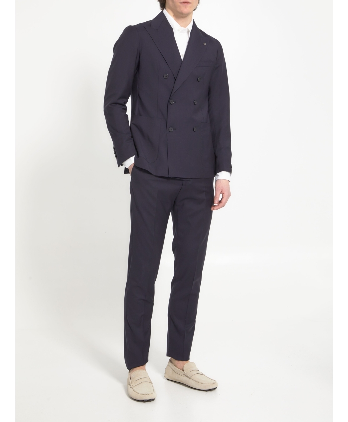 TAGLIATORE - Two-piece suit in black wool
